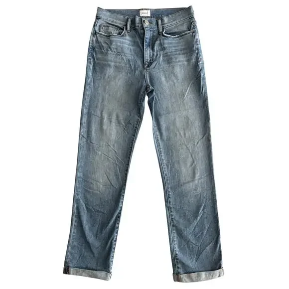 HUDSON HIGH RISE ROLL TAB CROPPED JEANS SIZE 27 - Picture 1 of 7